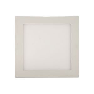 Painel De Led Blumenau Slim Quadrado De Embutir 24w Bivolt 3000k Luz Amarela
