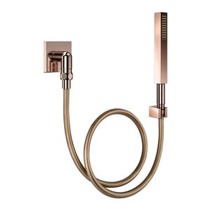 Ducha Manual Com Joelho 90° Docol Square 1834730 Cobre Polido