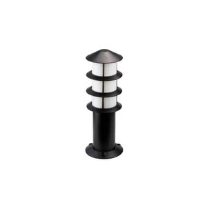 Poste Balizador Germany Oriental 35cm E27 Bivolt Preto Fosco
