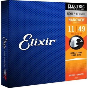 Encordoamento Para Guitarra .011 Medium Nanoweb 12102 Elixir [f002]