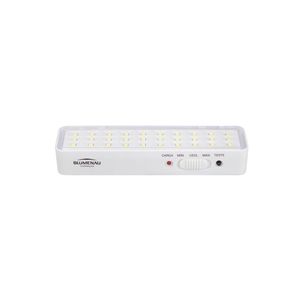 Luminária De Emergência Auxiliar Blumenau 1w Bivolt 6500k Luz Branca