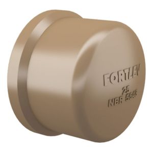 Cap Soldavel Tampao Final Femea Dn 32, 25 E 20mm Cano Pvc Fortlev Kit 05 Unid Tamanho 20mm