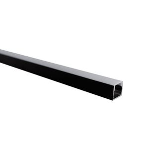 Perfil De Sobrepor Para Fita Led Blumenau Line 17mm Com 2 Metros Preto