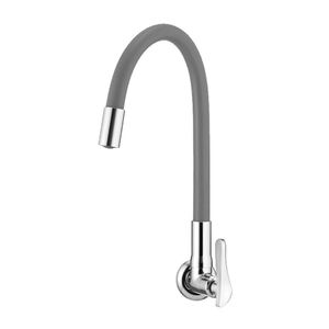 Torneira Lorenzetti Lorenflex 1178 G27 Com Bica Flexível De Parede Cinza Cinza