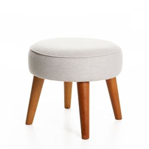 Pufe Amamentação E Decoração Slim 366 Linho Cinza