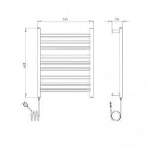 Toalheiro Elétrico Essencial 220v Aquece Preto