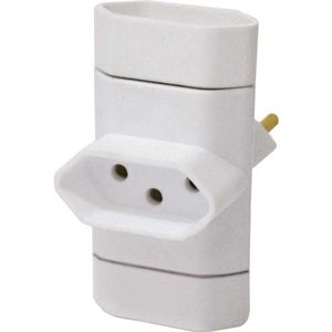 Plug 2p Smart 10a - Adaptador 3 Saidas Branco - Interneed