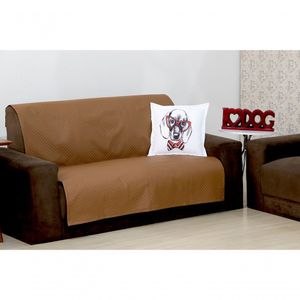 Protetor Pet De Sofá Impermeavel 02 Lugares Caramelo