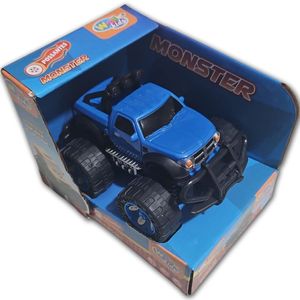 Carrinho De Fricção Monster Trucks Possantes Wellkids Azul Liso