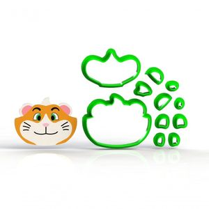 Cortador Kit 44 Gatos Almondega Tamanho 5 Cm