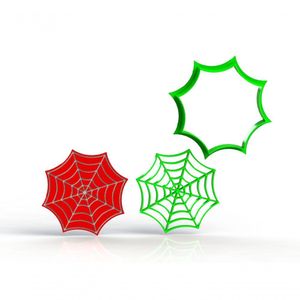 Cortador Homem Aranha Teia Modular Mod 2 Tamanho 9 Cm