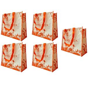 Bolsa Ecobag Kit 5 Uni Sacola De Ombro Reutilizavel Compras Mercado Dobravel Portatil