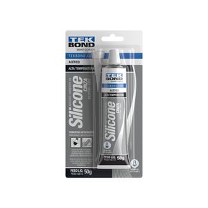Silicone Acético 50gr Cinza Alta Temperatura - Tekbond