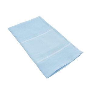 Fralda De Ombro Ponto Cruz Com Bainha 30x75cm Mabber Azul