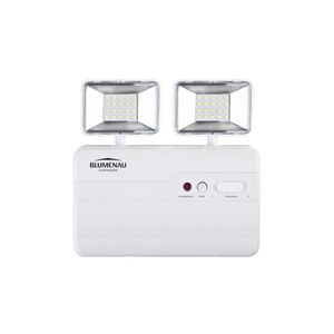Bloco Autônomo Led 2 Faróis Quadrado - Blumenau Iluminação 5w 1200 Lumens