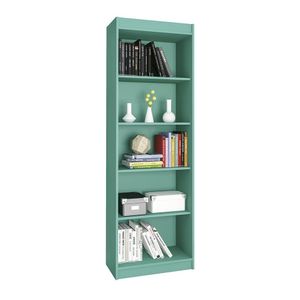 Estante Livreiro Sapiranga Com 4 Prateleiras Azul Turquesa Azul Turquesa