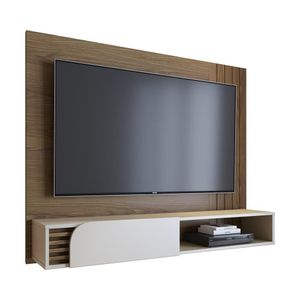 Painel Home Suspenso Jurere Para Tv Até 55 Polegadas Amendoa-off White Matte Amendoa-off White Matte