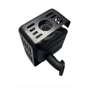 Escapamento Silencioso Motor Gasolina - 5.5 Hp - 6.5 Hp - 7 Hp - Branco - Buffalo - Toyama - Motomil
