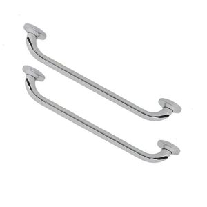 Alça Apoio 2 Uni Inox 30cm Barra Suporte Anti Queda Cadeirante Gestante Idoso Criança Pcd Banheiro