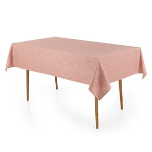 Toalha De Mesa Kasrten Melli 1,40m X 2,10m Retangular Rosa Vintage