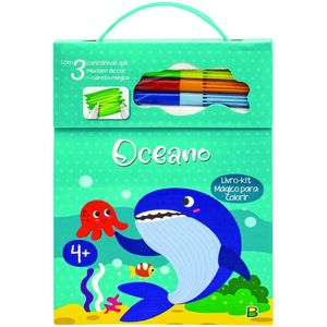 Livrinho De Colorir Oceano C/4 Canetinhas Ref 1169254