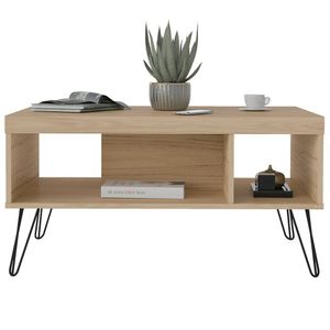 Mesa De Centro Liberty Com 2 Nichos Artely Carvalho