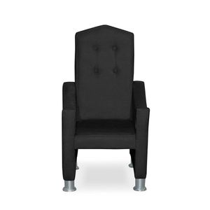 Mini Cadeira Poltrona Infantil Troninho Decorativa Suede Preto