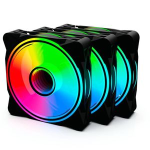 Kit Com 3 Fans One Power Radiant X3 Argb 120mm Preto