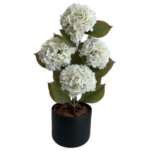 Hortensia Premium Real Touch Cor Creme