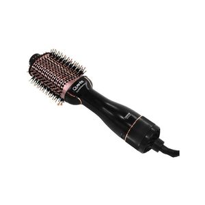 Escova Secadora Quanta 2 Em 1 Qtes6000n Bivolt - Preto-rose Gold