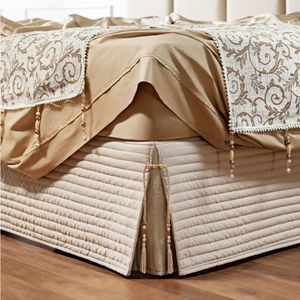 Saia Para Cama Box King Dual 1 Peça Bege
