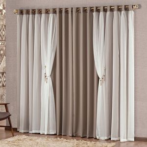 Cortina Mabelle Semi Blackout E Voil 2,00m X 1,70m Avela