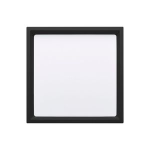 Painel De Led Stella Quadrado Deep De Sobrepor Recuado 22w Bivolt Preto 4000k Luz Neutra