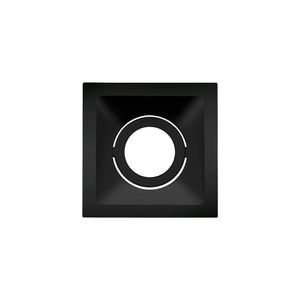 Spot De Embutir Recuado Stella Square Mr16 Gu10 Quadrado Bivolt Preto