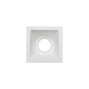 Spot De Embutir Recuado Stella Square Mr11 Gu10 Quadrado Bivolt Branco
