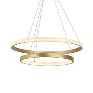 Lustre Pendente Nordecor Bean 2458 Dourado Led Bivolt