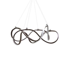 Lustre Pendente Nordecor Tep 2083 Marrom Led Bivolt