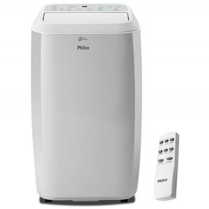 Ar Condicionado Portátil Philco Pac12000F5 Vírus Protect Frio 12.000 BTUS Com Controle Remoto E Painel Touch Branco 220V