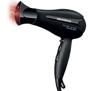 Secador De Cabelos Mondial Power Shine Black Sc-13 2000w Preto 110v