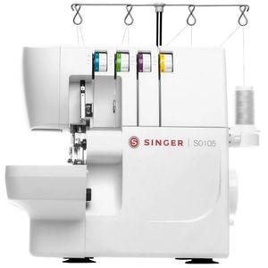 Máquina De Costura Overloque Singer 6 Pontos S0105 Branco 110v