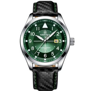 Relógio Esportivo Masculino Quartzo Casual à Prova D \'água Verde