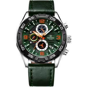 Relógio Masculino Esportivo Quartzo Casual A Prova D´agua Verde