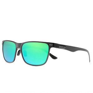 Óculos De Sol Masculino Polarizado Design Piloto Com Proteção Uv400 Verde