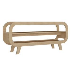 Rack Retrô Para Tvs De 60' Anahy Naturale
