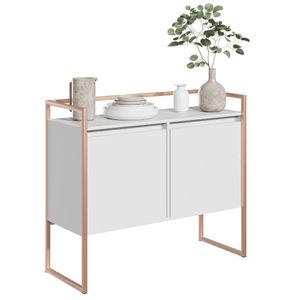 Buffet 2 Portas Compacto Rocky Branco Cobre