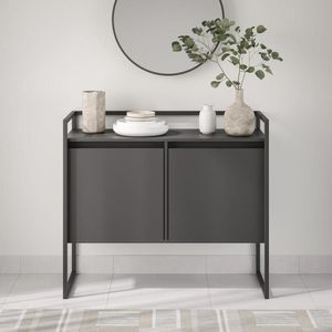 Buffet Junior Industrial 2 Portas Industrial Preto
