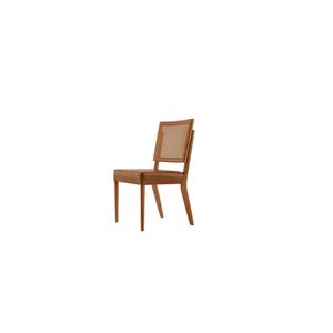 Kit Com 2 Cadeiras Para Sala De Jantar Atila Imbuia Natural
