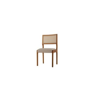 Kit Com 2 Cadeiras Para Sala De Jantar Bari Imbuia Natural
