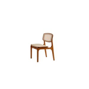 Kit Com 2 Cadeiras Para Sala De Jantar Maia Premium Imbuia Natural