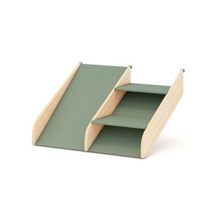 Kit Escadinha Com Mini Escorregador Ii Garden Casatema Verde-natural